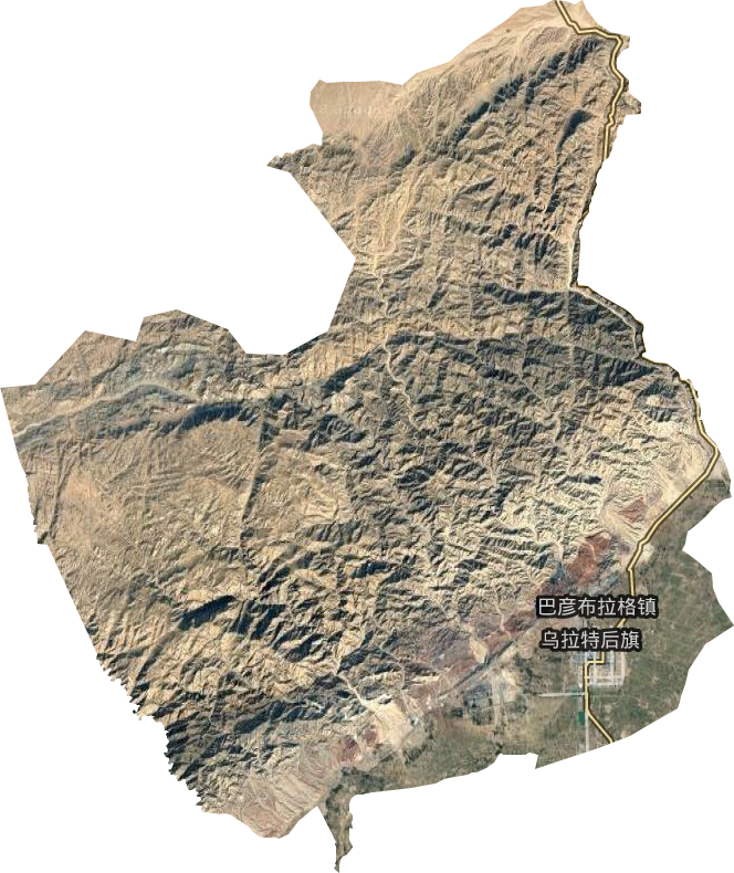 巴音寶力格鎮衛星圖
