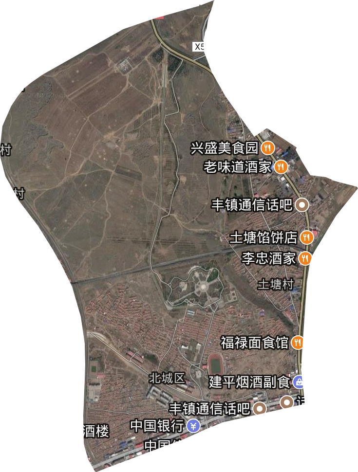 北城區街道衛星圖