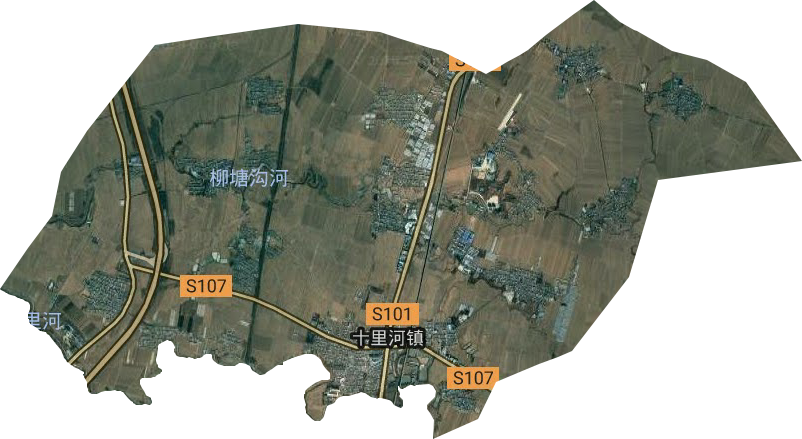 十里河街道衛星圖