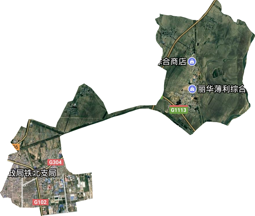 東城街道衛星圖