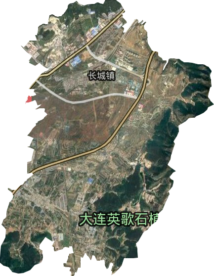 長城街道衛星圖