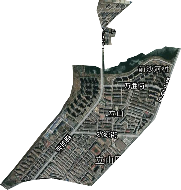 立山街道衛星圖
