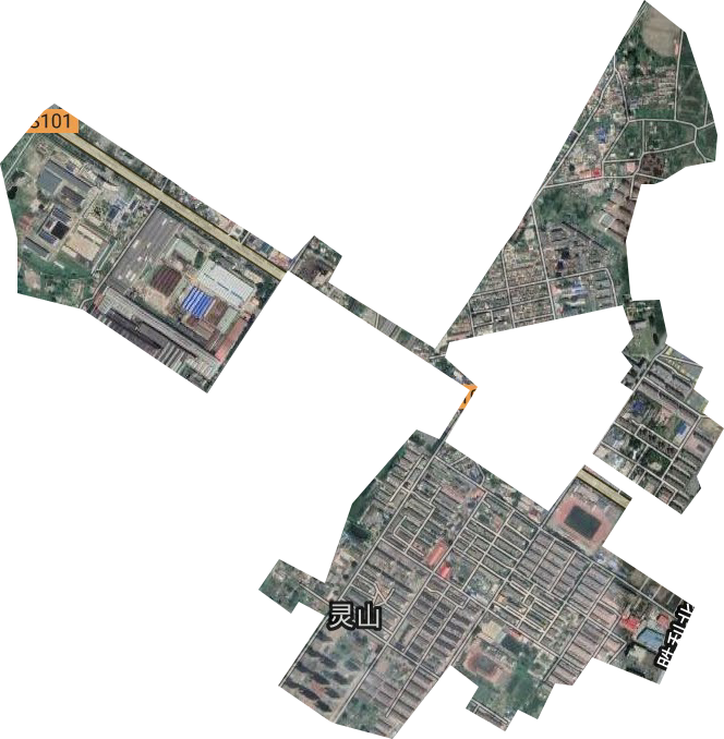 靈山街道衛星圖