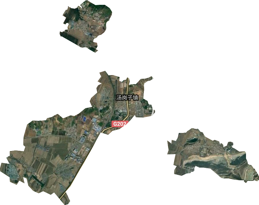 湯崗子街道衛星圖