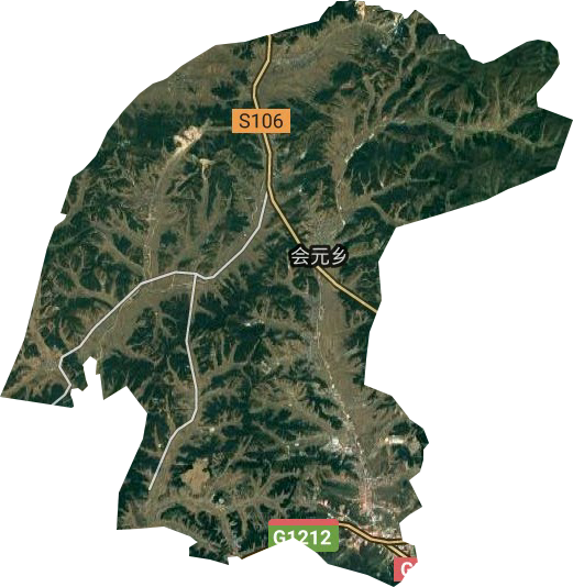 會元鄉衛星圖