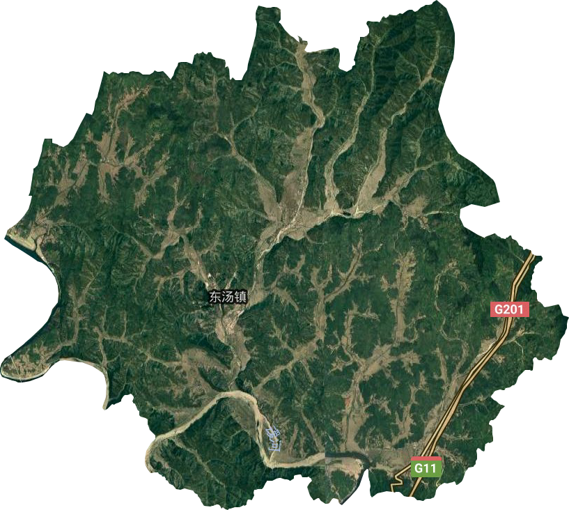 東湯鎮衛星圖