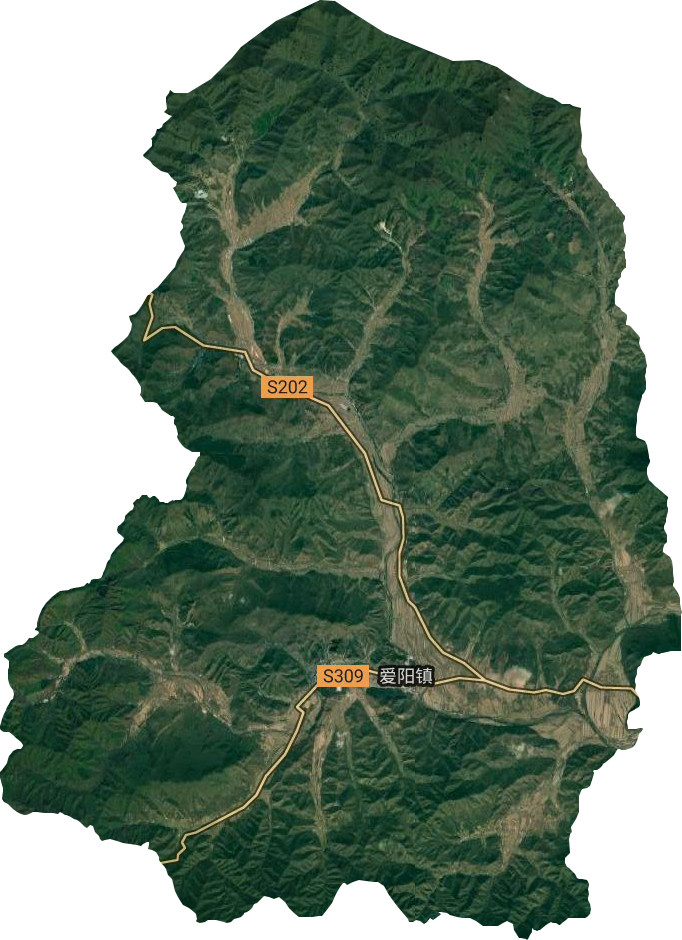愛陽鎮衛星圖
