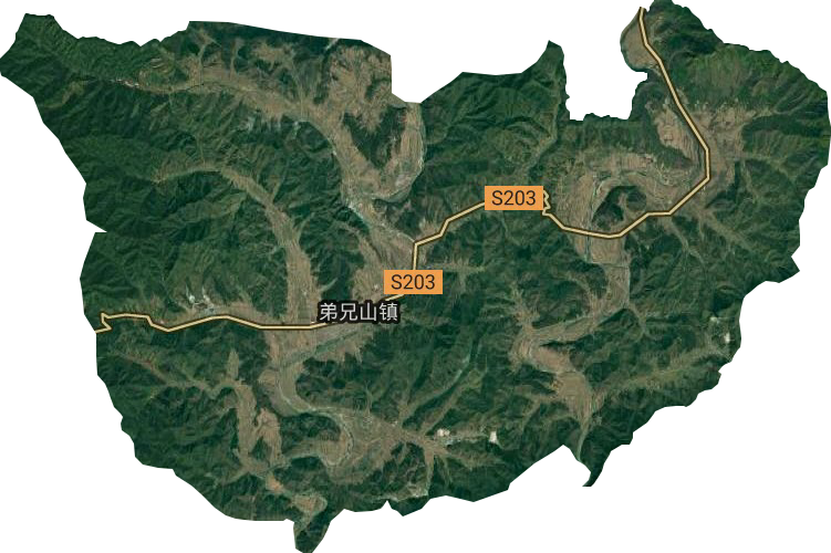 弟兄山鎮衛星圖