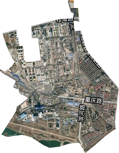 石油街道衛星圖