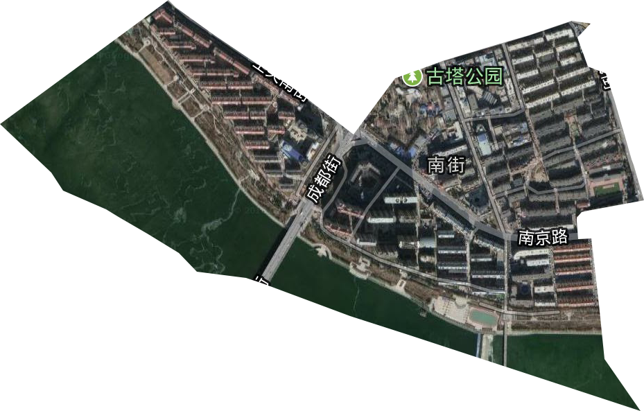 南街街道衛星圖