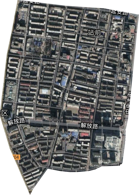 站前街道衛星圖