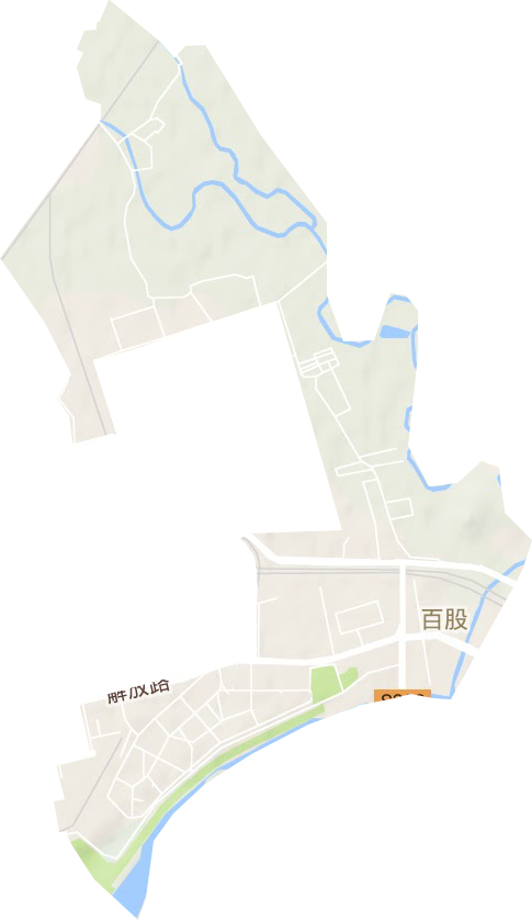 紫荊街道地形圖