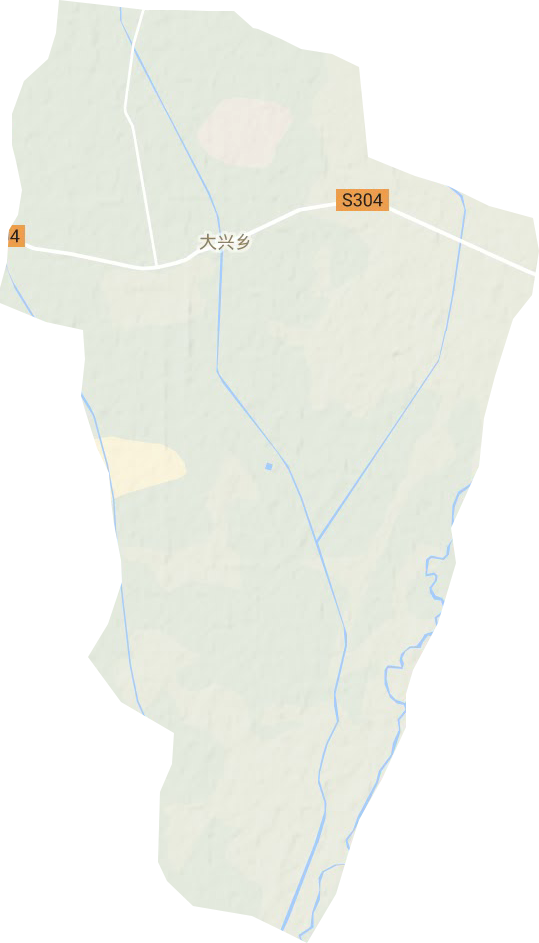 大興鄉(xiāng)地形圖