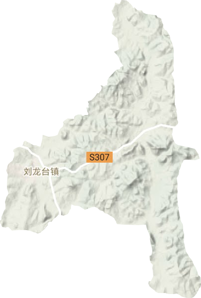 劉龍臺鎮(zhèn)地形圖
