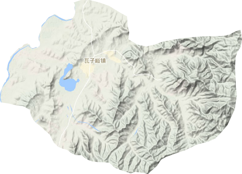 瓦子峪鎮地形圖