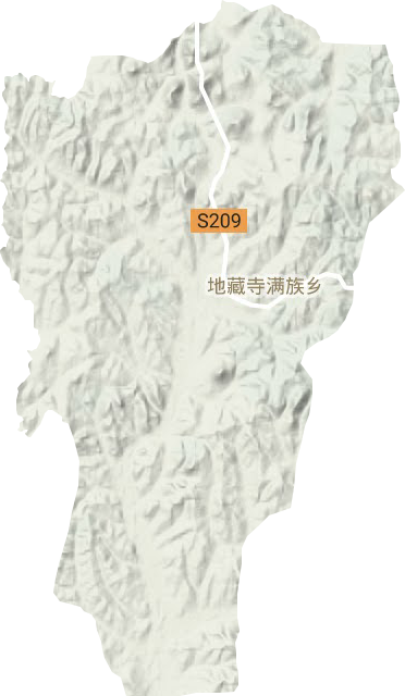 地藏寺滿族鄉(xiāng)地形圖