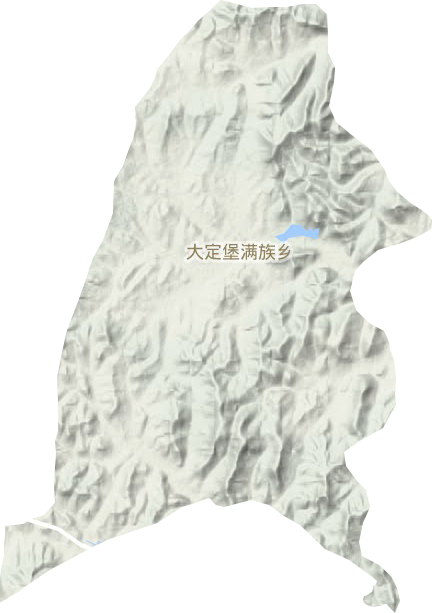大定堡滿族鄉(xiāng)地形圖
