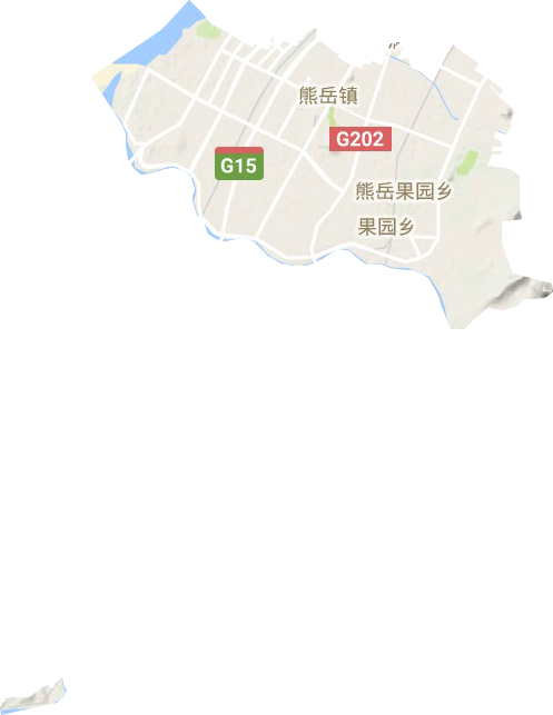 熊岳鎮(zhèn)地形圖