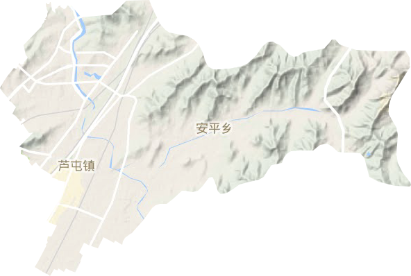 蘆屯鎮(zhèn)地形圖