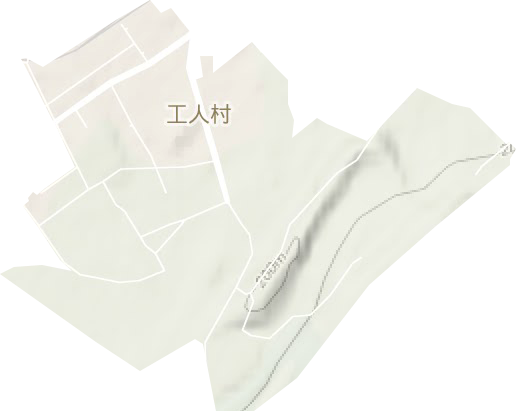 工人村街道地形圖