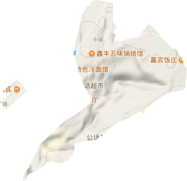 中興街道地形圖