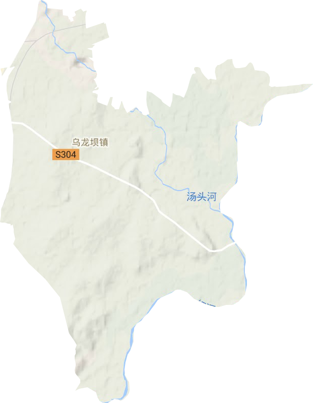 烏龍壩鎮地形圖
