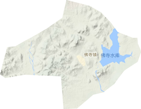 佛寺鎮地形圖