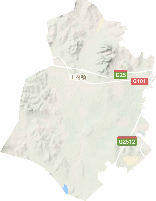 王府鎮地形圖