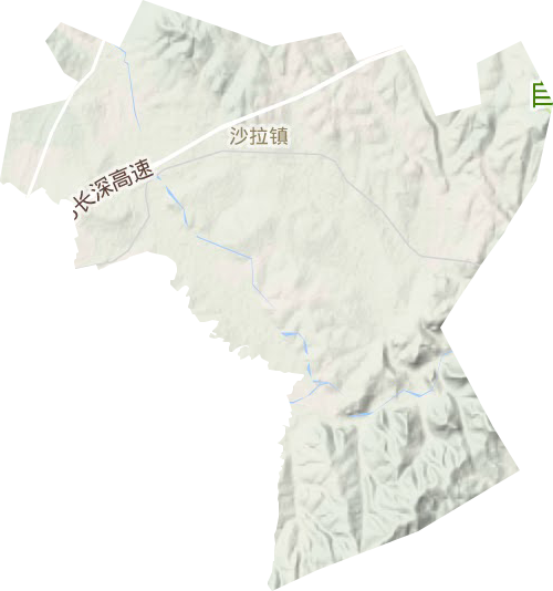 沙拉鎮(zhèn)地形圖