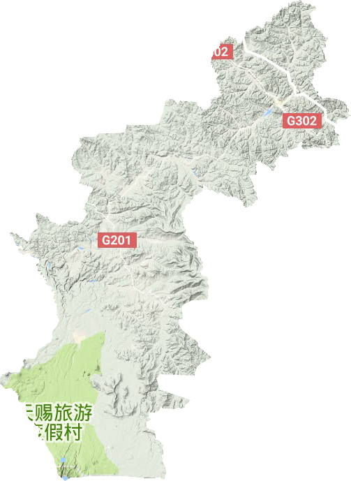 安圖縣地形圖