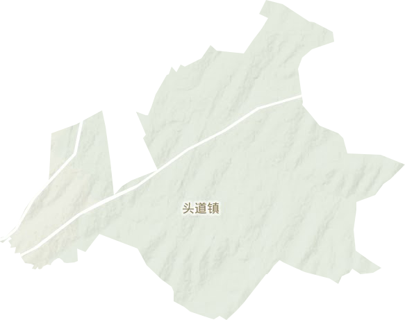 頭道鎮地形圖