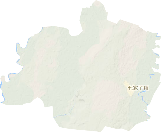 七家子鎮地形圖