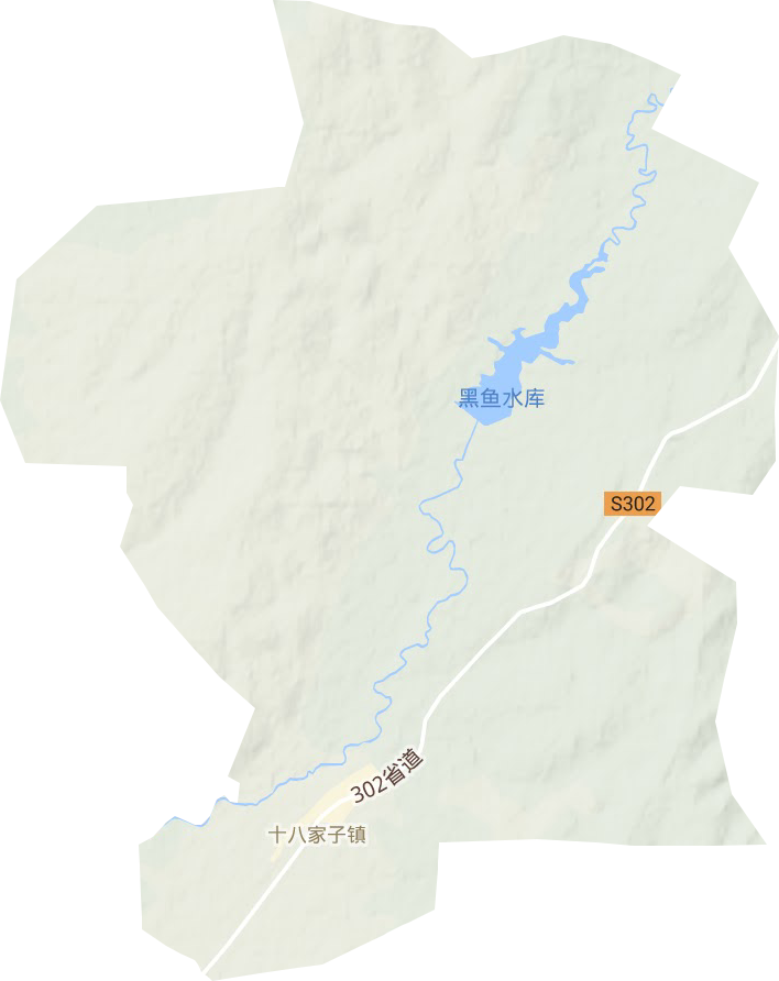 十八家子鎮(zhèn)地形圖