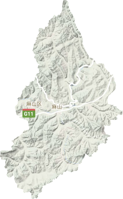 麻山區地形圖