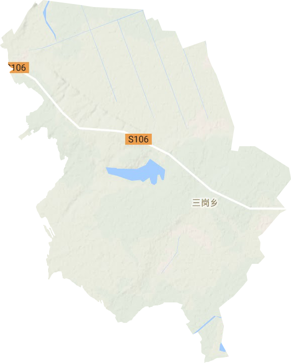 三崗鎮(zhèn)地形圖