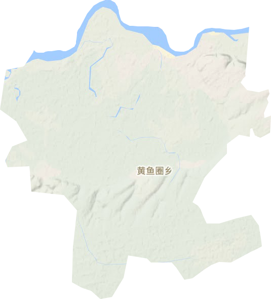 黃魚圈鄉地形圖