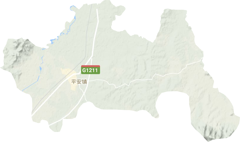 平安鎮地形圖