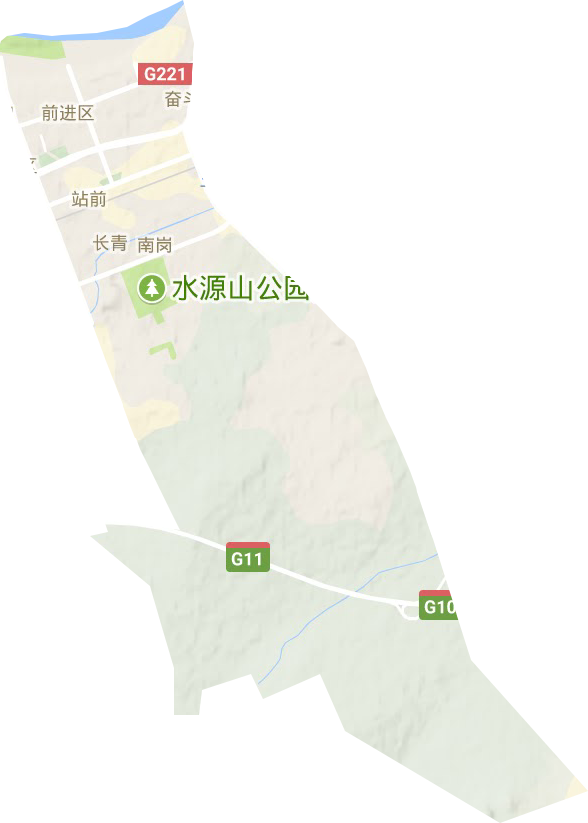 前進區地形圖