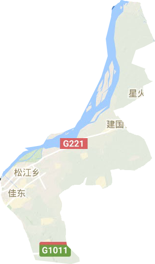 東風區(qū)地形圖