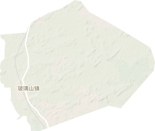 玻璃山鎮地形圖
