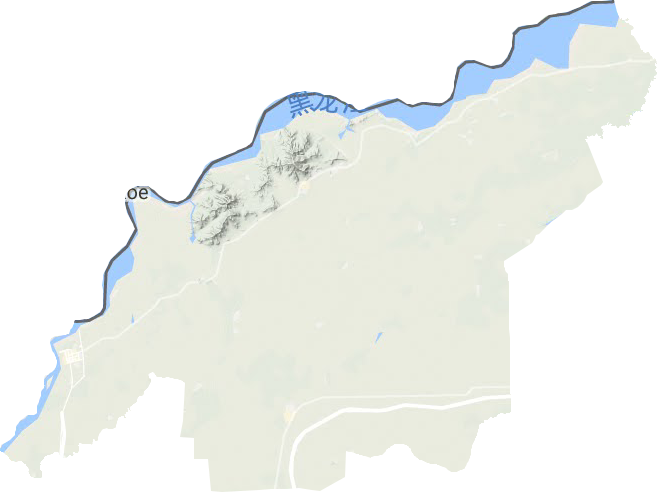 同江市地形圖