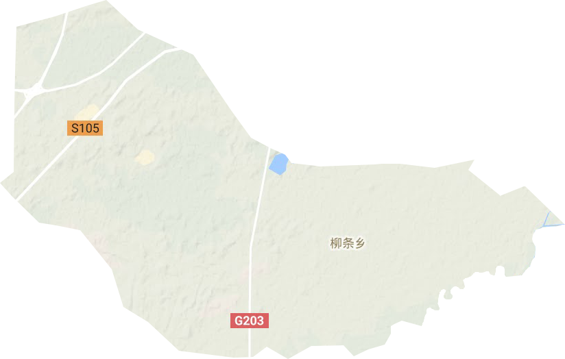 柳條鄉地形圖