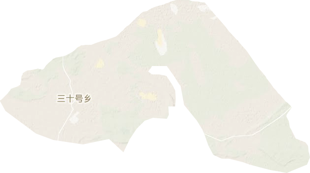 三十號鄉地形圖