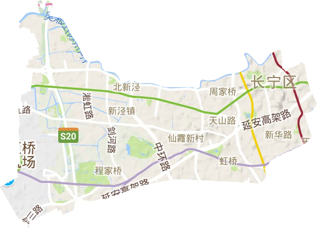 長寧區(qū)地形圖