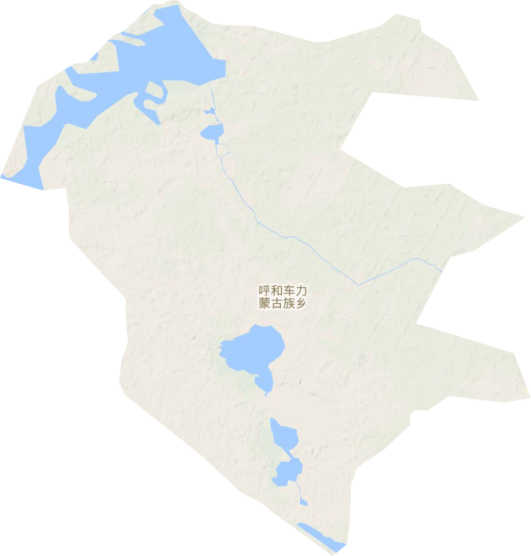 呼和車力蒙古族鄉(xiāng)地形圖