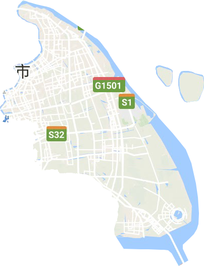 浦東新區(qū)地形圖