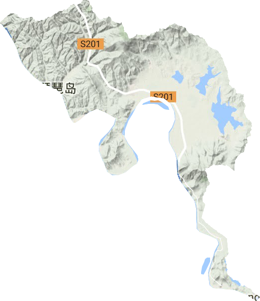 敬信鎮地形圖