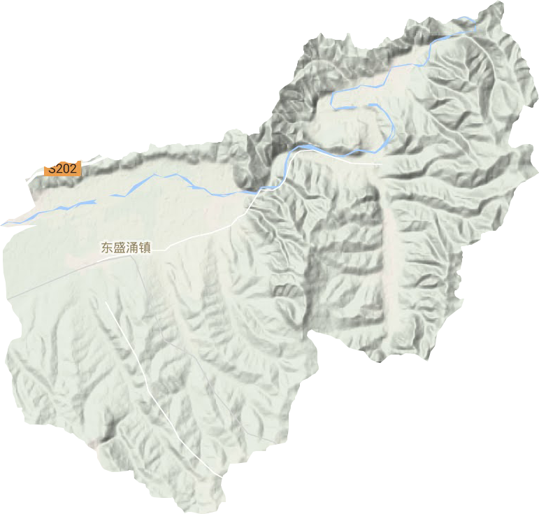 東盛涌鎮地形圖