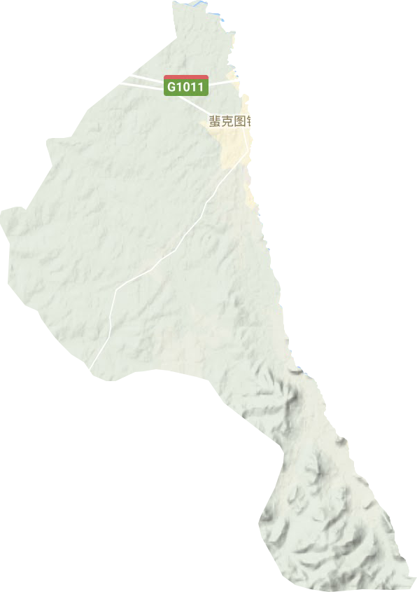 蜚克圖鎮(zhèn)地形圖