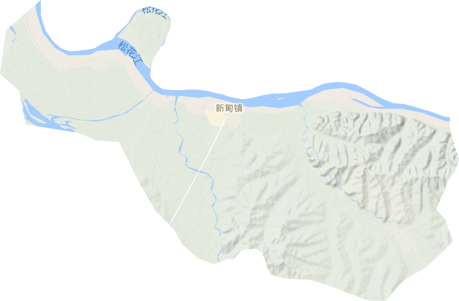新甸鎮地形圖